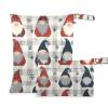 EtherSpher Colorful Gnomes Buffalo Plaid Snowflakes Christmas waterproof wet swimsuit bag 2 Pack diaper bag essential items with handles for pool, baby diapers view 1