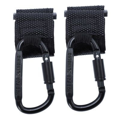 2pcs Stroller Hanger Hooks for Baby Stroller Bag Hanging Hook No-Drill Installation Sturdy Plastic Clip for Shopping Bags