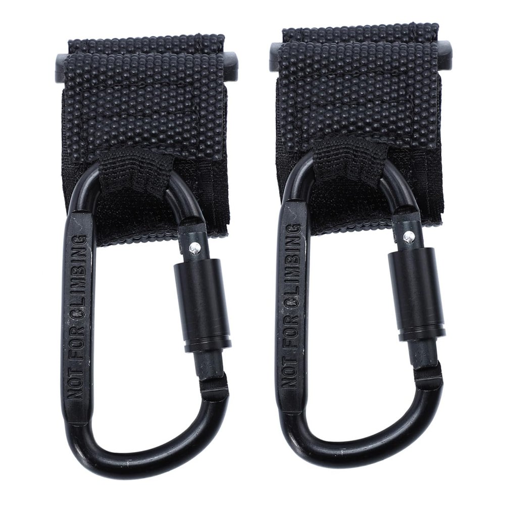2pcs Stroller Hanger Hooks for Baby Stroller Bag Hanging Hook No-Drill Installation Sturdy Plastic Clip for Shopping Bags