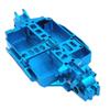 GFEJVDBI Upgraded Metal Chassis Front and Rear Waveboxes Compatible with Model 1/16 16207 16208 16209 16210 H16 M162 RC Car Parts(Sky Blue) view 1