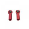 GFEJVDBI Metal Upgrade Reverse Threaded Tie Rod Ball Buckle Compatible with RC Car Parts 2PCS Length 18mm Hole Diameter 2.5mm Thickness 7mm(Red) view 1