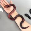 WUQIREN 24 inch Snake Fidget Toy, 3D Printed Snake with Egg, Realistic Slithering Design, Stress Relief Desk Decor, Easter Egg for Kids & Adults (Black-Red) view 4