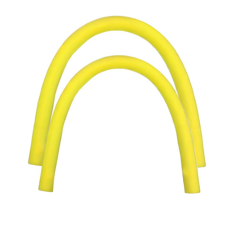 2 Pack Pool Noodles for Adults - Colorful Foam Noodle Sticks for Swimming - Floating Pool Noodles Foam Tube 59.1" x2.3 in (Yellow)