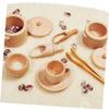 Gogogmee 1set Wooden Kitchen Tableware Boys and Girls Toy Dishes Utensils and and Play Kitchen Accessories for Preschool Development view 3