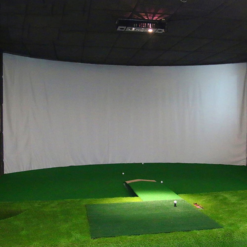 118"*118" Golf Simulator Impact Screen, with Sound Insulation, Golf Ball Training Simulator Impact Display Projecter Screen Indoor for Golf Training (300 * 300CM)