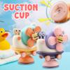 Baby High Chair Suction Toy, Snail Design Spinning Toy with Gears & Beads, Pastel Colors, Detachable Suction Cup for High Chair, Bath, & Table Play (2 Set) view 3