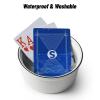 100% Plastic Playing Card Set, Jumbo Index,10 Deck Card, Poker Size, Superior Flexibility and Durability, Waterproof & Washable, Professional Playing Cards for Texas Holdem Poker view 2