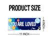 11x4 Inch Motivational Quote Wall Art Signs Sticker You Are Kind Brave,Smart,Loved for Bedroom Playroom Classroom Living Room Decoration,8 Pcs view 4