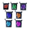 105/70/49/35/21/7Pcs Dice Set with Pouch D4-D20 Transparent Polyhedral Effect for Role Playing Table Board Games(7x7 49Pcs) view 2