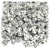 1000Pcs 8mm D6 Plastic Art Model Building Dice Props Right Angle Point Dice Board Magic Game Accessories(White N Black Point) view 1