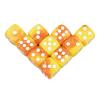 10pcs 16mm Cube Dice Colorful Dice for Mahjong Poker Game Leisure & Entertainment Games(Orange Yellow) view 1