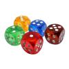 5Pcs Transparent Crystal Dices 25mm 6 Sided Game Set for Entertainment view 2