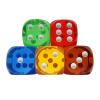5Pcs Transparent Crystal Dices 25mm 6 Sided Game Set for Entertainment view 4