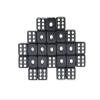 100pcs/set of Standard Black Dice 14mm/0.55inch with Black Dots, 6-Sided Game Dice for Tabletop Board Game Parties view 1