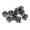 100pcs/set of Standard Black Dice 14mm/0.55inch with Black Dots, 6-Sided Game Dice for Tabletop Board Game Parties view 3