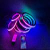 FIJVKNXY 6 PCS 6.5" Dream Color Chasing Flow LED Speaker Rings Set, Bluetooth Remote Control Enabled, Perfect for Sandtoys, Slingshot, Car and Truck Audio Systems view 1