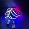 FIJVKNXY 6 PCS 6.5" Dream Color Chasing Flow LED Speaker Rings Set, Bluetooth Remote Control Enabled, Perfect for Sandtoys, Slingshot, Car and Truck Audio Systems view 2