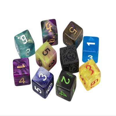 100pcs Random Color Polyhederal Dice Set D4-D20 Game Dices for Funny Friend Party Board Game Entertainment(D4- Random Color)