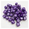 50pcs/Pack 12mm Acrylic Transparent D6 Point Dice 12 Round Corner Boutique Dice(Solid Purple) view 1