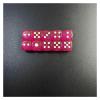 100 Pcs/Set Small 12mm / 0.47in 11 Color Acrylic Transparent Dice Hexahedron Rounded Corner Entertainment(Red) view 2
