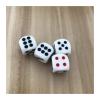 100 PCS 10/12/16mm Drinking Dice Red Black Dots Rounded Corner White Dice(16mm) view 3
