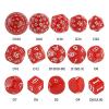 15pcs Polyhedral Dice Set with Bag D3-D100 6 Colors Game Board Game Accessories Hobbies (Blue) view 3