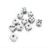 50/100/200 Pcs/Lot 16mm Dice Set White Black Point Dice Acrylic White Round Corner D6 Points Dice Club Party(200pcs) view 4