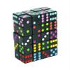 Black 16mm Acrylic Pips Dice Cubes - D6 Dice for Board Games, Fun and Teaching 10Pcs(White) view 1