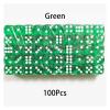 100PCS/Set 6 Sided Dice 14mm D6 16 Transparent Optional Color Acrylic Rounded Edges Dice for Table Board Games Party(Green) view 2