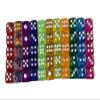 100 Pcs/Set Small 12mm / 0.47in 11 Color Acrylic Transparent Dice Hexahedron Rounded Corner Entertainment(Purple) view 1