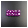 100 Pcs/Set Small 12mm / 0.47in 11 Color Acrylic Transparent Dice Hexahedron Rounded Corner Entertainment(Purple) view 2