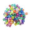 50Pcs Colorful Transparent Rounded 14mm Dice Set for Entertainment with Vibrant Colors Ideal for Gaming view 1