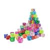 50Pcs Colorful Transparent Rounded 14mm Dice Set for Entertainment with Vibrant Colors Ideal for Gaming view 2