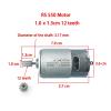 12Teeth Electric Toy Car Motor RS550 12V 6V DC Motor for Ride On Car 24V Engine for Electric Vehicle 1Pcs(6V550 10000RPM) view 2