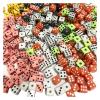 1000Pcs 8mm D6 Plastic Art Model Building Dice Props Right Angle Point Dice Board Magic Game Accessories(Mix Point) view 1