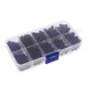 HYROOY 1380Pcs m/m/5mm/6mm/8mm for Doll Puppet Plastic Black Eyes Sewing Beads view 1