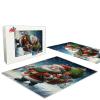 1000 Pieces Four Seasons Tree Jigsaw Puzzles for Adults, Home Decor Birthday Party Gift for Men Women Cat Lovers,Interlock Perfectly Letter on Back No Dust view 4