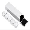 5pcs Precision Aluminum Alloy Dice with Box Game Camping Poker Party Props Dices Set Solid Metal Silver Gold(Silver Rectangle) view 2