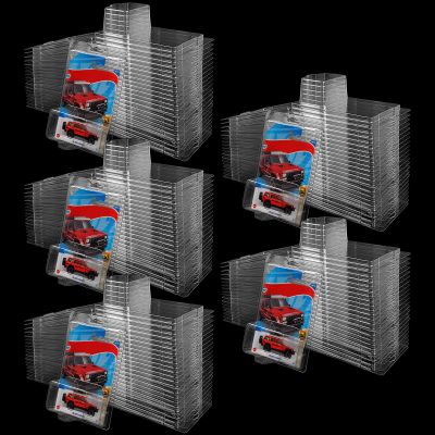 120 Pack Clear Protector Cases Model Car Clamshell Cases Display Case Clear Protective Packs Car Blister Pack Covers Compatible with Hot-Wheels for Storage, 7.5 x 5 x 2 Inch