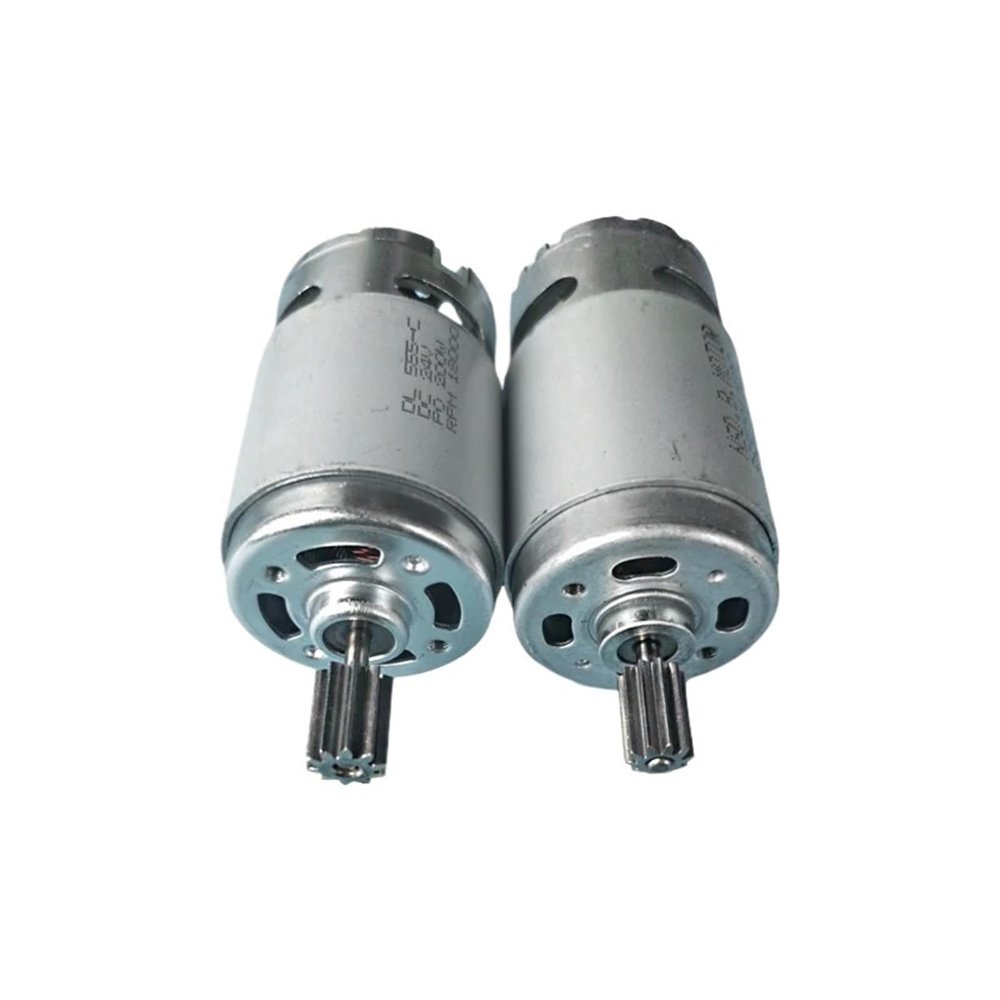10 Teeth 12V Electric Car Motor RS550 RS570 DC Motor for Ride On Car,24V Engine for Electric Vehicle 1Pcs(Clear)