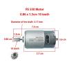 10 Teeth 12V Electric Car Motor RS550 RS570 DC Motor for Ride On Car,24V Engine for Electric Vehicle 1Pcs(Clear) view 2