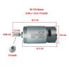 10 Teeth 12V Electric Car Motor RS550 RS570 DC Motor for Ride On Car,24V Engine for Electric Vehicle 1Pcs(Clear) view 3