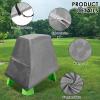 LCZNXJJY Kids Water Table Cover Fit Step2 Rain Showers Splash Pond, Dust Proof Anti-UV Outdoor Toys Cover with Zipper Pocket, Kids Water Sensory Table Pool Covers for Outdoors Splash Pond Toy view 3
