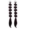 ZIIVIEVS 2pcs Long Braid Wig for Girls Three Strand Braided High Ponytail - Perfect for Boxing and Dance(Dark Brown) view 1