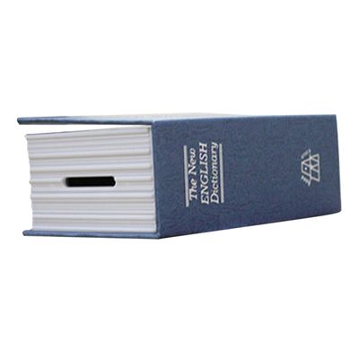 Abaodam Book-Shape Container Lock Classical Money Storage Box for Boys and Girls Decorative Piggy Bank for Saving and