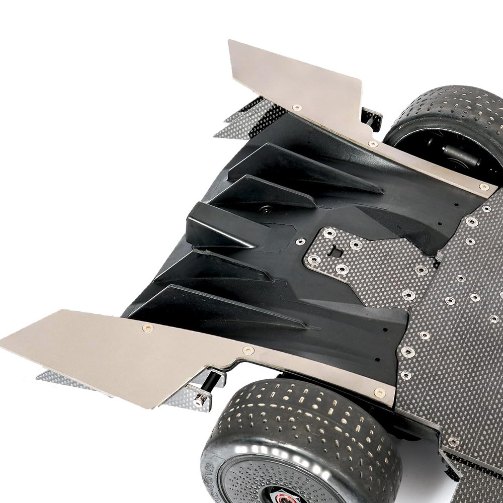 2MM Titanium Alloys Air Dam Diffuser for Arrma 6S 1/7 Infraction/Limitless/Felony,Spark Maker Wheel Covers Lightweight Left and Right Wheel Cover 1/7 Infraction/Limitless V1/V2/Felony 6S Style 2-R