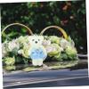 Alipis Mini Bear Doll Decorations for Wedding Car Soft Stuffed Animal Bear Ornaments Cute Floral Arrangement Accessories view 3