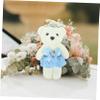 Alipis Mini Bear Doll Decorations for Wedding Car Soft Stuffed Animal Bear Ornaments Cute Floral Arrangement Accessories view 4