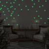 100Pieces Glowing 3D Star Decal Glow in Dark Bright Wall Sticker for Kids Room Baby Bedroom Ceiling Decoration view 2