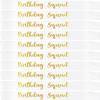 10Pcs Birthday Squad Sash Gold Glitter White Satin Sashes Funny Birthday Sashes Birthday Party Supplies Gifts view 1